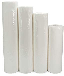 Ärztekrepp 2-lagig | 9 Rollen | Größe 59cm x 50m | hochwertig weiße Liegenabdeckung | doppelschichtige perforierte Papierrolle | Ideal für Krankenhäuser, Praxen, Tattoostudios uvm.
