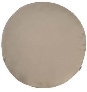 beties „Wunschton“ Kissenbezug ca. Ø100 cm - runde dekorative Kissenhülle in großer Sortiments- und Größenauswahl – EIN idealer Begleiter in Unifarben (Taupe)