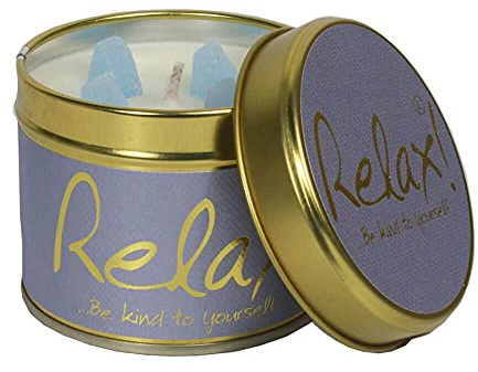 Lily Flame Relax Scented Candle Tin