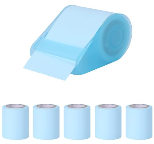Klibbiga anteckningar rulle självstick anteckningskuddar skriva papper memo dyna rulle gör-det-själv klisterlappar tejp bärbar planerare klistermärken snabblappar dynor med tejpdispenser för påminnelser som studerar kontor skola hem