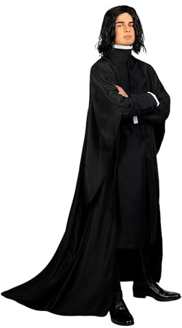 Funidelia Offizielles Severus Snape Kostüm - Harry Potter für Herren, enthält Umhang, Jacke und Kragen - Outfit für Erwachsene für Partys, Karneval und Halloween