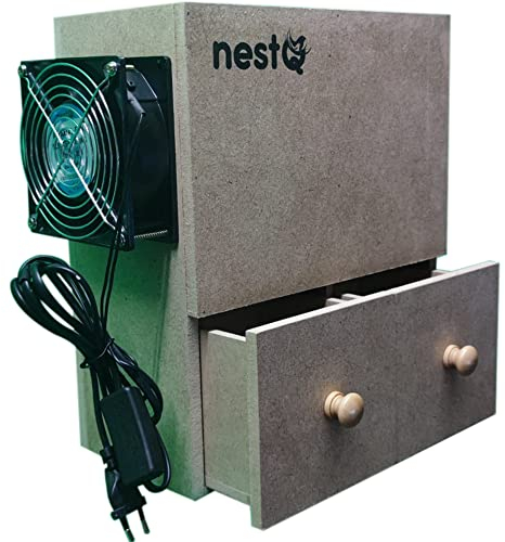 nestQ Reinigungsmittel für Vogelsamen, Reinigungsmaschine, Mixtura Vögel, Höhe 33 cm, Breite 15 cm und Länge 28 cm (S)