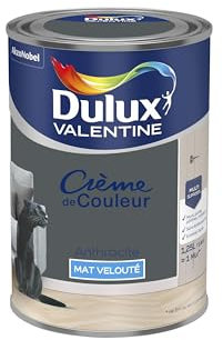 Dulux Valentine Crème de Couleur - Peinture multi-supports intérieure - Mat Anthracite 1,25 L