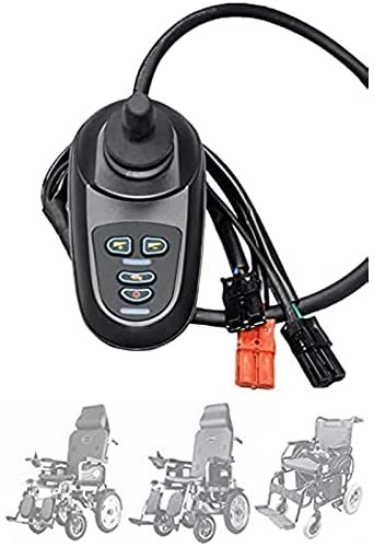 HSRG Controlador De Joystick para Silla De Ruedas Eléctrica, Controlador Eléctrico Ajustable a Prueba De Agua con Dirección Libre De 360 ​​° Joystick De Brazo para Silla De Ruedas Eléctrica