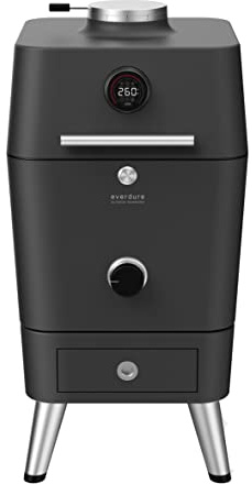 POWERHAUS24 Everdure 4K - Barbecue professionale a carbonella Kamado e forno per esterni, colore: Grafite