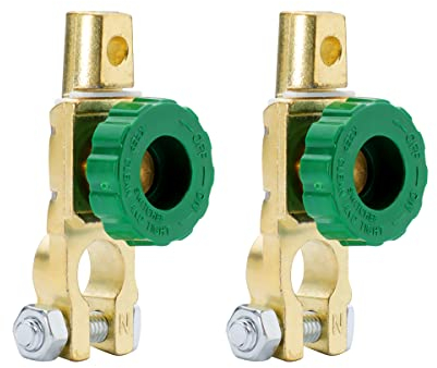 Konuooer 2er-Pack Batterie Trennschalter 12v Universell Batterietrennschalter 400A Batterieschalter für Auto Truck Boot Fahrzeuge