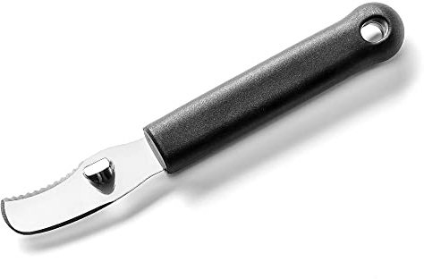 Forgast Coltello Decorativo per Agrumi, Pela Scorza di Limone, Sbuccia Agrumi Professionale, Lunghezza 18 cm, Maniglia Realizzata in Materiale Sintetico, Lama in Acciaio Inossidabile