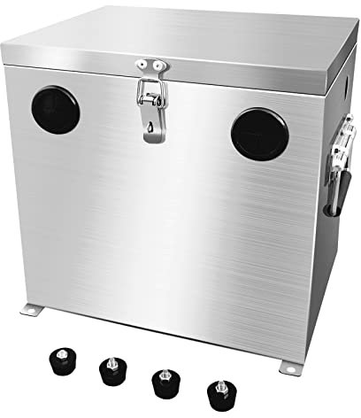 Peastorm Group 24 Trailer/RV/Marine Battery Box, Stainless Steel Battery Relocation Kit for Boat, Trolling Motor, Kayak