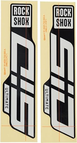 RockShox Gabel DecalKit RS Sid 35 Ultimate 29' Gloss Polar Foil für Gloss Black