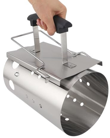 Bewinner Avviatore per Camino Portatile, Accenditore a Carbone per Barbecue da Esterno in Acciaio Inossidabile, Efficiente Canna per Carbone con Accensione Efficiente del Fuoco per Picnic