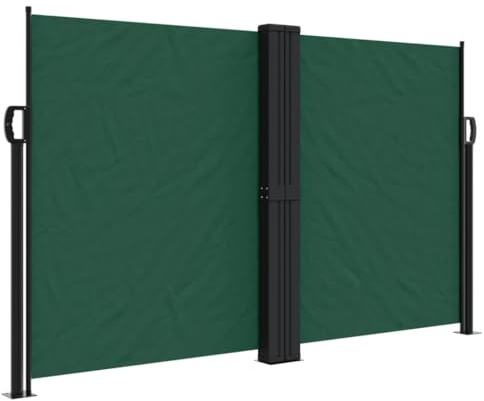 vidaXL Toldo Lateral retráctil Verde Oscuro 140x1200 cm