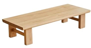 Tragbarer, klappbarer Couchtisch, schmaler Wandtisch, Couchtisch aus Massivholz, Tisch, niedriger Tisch, Tisch, Langer Bodentisch, Balkon, Kleiner Couchtisch unter dem Fenstertisch