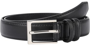 Kajeer Kids Leather Belts For Boys - Classic Girls Boys Belt for School Uniform, Suits, Jeans With Alloy Prong Buckle