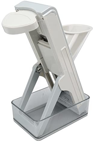 Cortador vertical seguro plegable multifuncional para patatas y cebollas, cortador de verduras con caja de almacenamiento para cocina, picadora de zanahorias y ajos