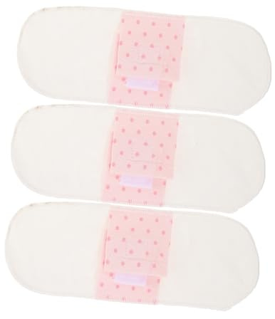 GARVALON 3stücke Wiederverwendbare Waschbare Menstruationspads Saugfähige Baumwoll-pantyliner Mit Auslaufsicherem Design Atmungsaktiv Und Waschbar Hygienische Damenbinden Für Täglichen Schu