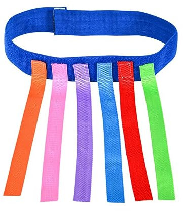 AUTSUPPL 4er Set Fangen Spiel Gürtel Für – Elastische Fangen Requisiten Mit Bunten Bändern Für Dosenwerfen Und Eierlauf Aktivitäten Im Freien - Ideal Für Kindergarten Und Sportspiele