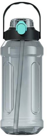 Borraccia Trasparente Per Uso Sportivo – Bottiglia D'acqua Sigillata Leggera In Plastica Resistente Con Doppio Beccuccio, Tumbler Da Viaggio Per Campeggio E Corsa, Borraccia Versatile Per Escursioni A