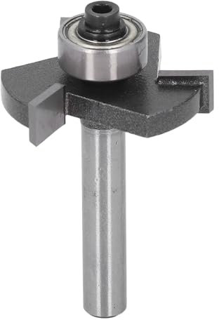 Creación de Surco Eficiente de Bit Bit Enrutador 1/4 Pulgadas, Diseño Flexible, Adecuado para Madera Dura, Madera Blanda, Contrachapada y Materiales Compuestos en la Mano y Mesa