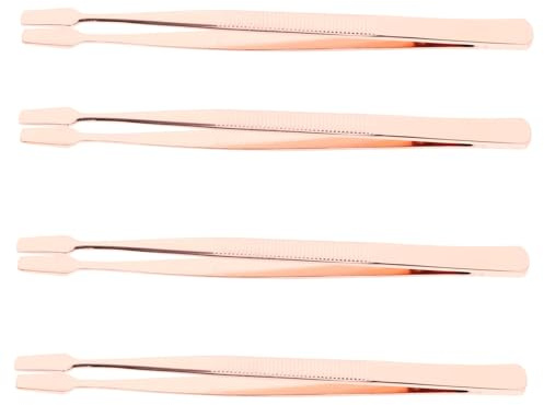 VALICLUD Pinzas Multifuncional Diseño Pestañas Acero Piezas para de 4 Inoxidable Uso y para Extensiones en Profesional Belleza