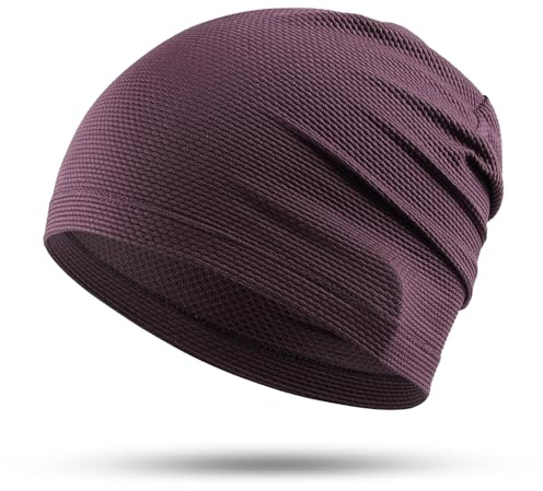 WTACTFUL Cooling Breathable Skull Cap Men Women, Sweat Wicking 1-2-4 Pack
