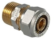 1 PZ RACCORDO DIRITTO MASCHIO A COMPRESSIONE PER TUBO MULTISTRATO 3/4 x 26 (3,00) NextradeItalia Mod.FERX.DIATET-TENTN-NAXD