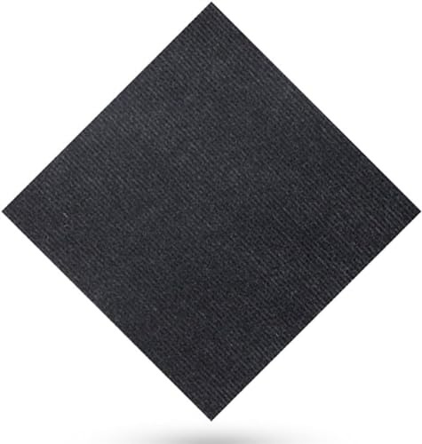 Självhäftande mattor, Mattor Upprepad användning Kommersiell matta Golvplattor 12 * 12in(Black,10PCS)