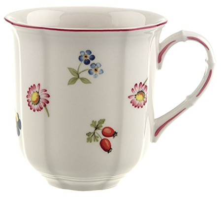 Villeroy & Boch – Petite Fleur Mug White, Dishwasher Safe, Microwave Safe, Flower Mug, Flower Cup, Premium Coffee Mug, Ceramic Cup for Tea White, Premium Porcelain