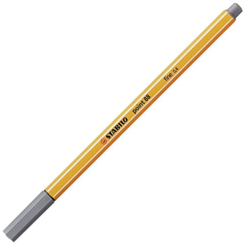 Fineliner - STABILO point 88 - Einzelstift - dunkelgrau