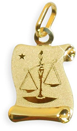 Sternzeichen Anhänger Waage 14 Karat Gold 585 (213307) Gratis Express Gravur