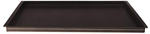 Pentole Agnelli COSA182MFBS-1/1 Teglia Gastronorm, Antiaderente Microforata, 2 cm, Binario su Lato Corto, Alluminio, 53 x 32.5 x 2 cm