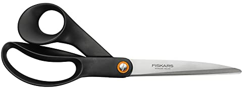 Fiskars Universalschere, Gesamtlänge: 24 cm, Qualitätsstahl/Kunststoff | Functional Form, Schwarz, 1019198