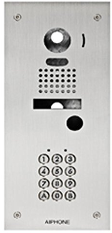 platine de rue - vidéo - avec clavier à code - encastrée - aiphone kjkf
