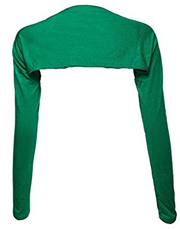 YEESAM Bolero Shrugs für Damen, langärmelig, Armstulpen, Hijab-Zubehör, Einheitsgröße, Grün , Einheitsgröße