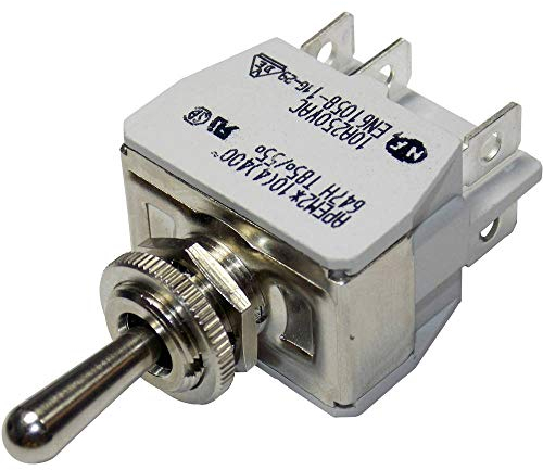 APEM 647H/2 Interrupteur à bascule 250 V/AC 10 A 2 x (ON)/OFF/(ON) à bouton-poussoir/0/bouton 1 pièce