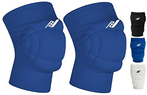Rucanor Super Smash Knieschoner, 2 Stück Knieschutzer für Sport, Kniepolster mit Seitenaufprallsystem, Polyster, Unisex, S, Blau