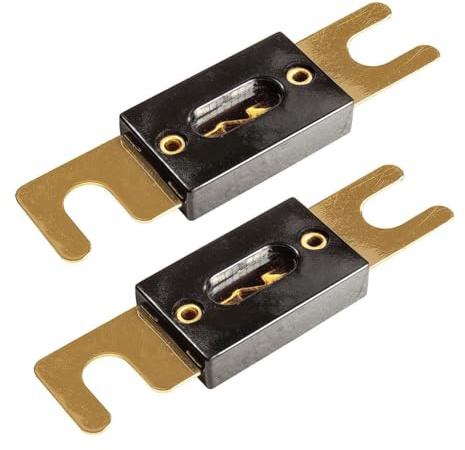 tomzz Audio 5800-025 ANL Sicherung 150A vergoldete Kontakte 2 Stück für KFZ Car HiFi Auto Endstufen Sicherungshalter