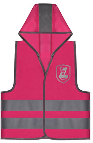 Reer 53022 MyBuddyGuard Sicherheitsweste, Motiv Elefant, pink