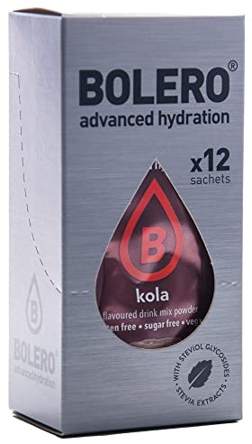 Bolero 12 stick da bere da 3 g, gusto coca cola (etichetta multilingua)