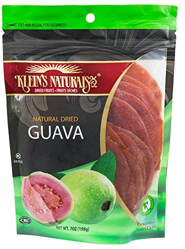 Guava Dried Fruit Snacks by Klein's Naturals, 7 Oz ~ Healthy Snacks for Adults ~ Naturally Dried Guava Snack Pack ~ Food Gift for Delivery Prime [3 Pack]