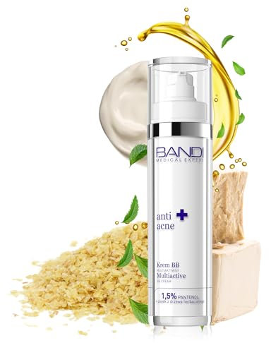 Bandi - bb Creme Für Fettige Mischhaut Mit D-panthenol Teebaumöl Natriumhyaluronat Hautpflege Für Strahlende Gesunde Schöne Haut Unreinheiten Reduzieren Sanfter Duft