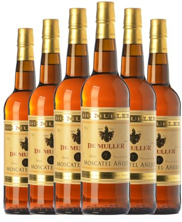 De Muller Moscatel Añejo Moscatel de Alejandría Priorat 75 cl Vino dulce (Caja de 6 Botellas de 75 cl)