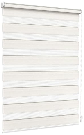 Jalousiescout Doppelrollo Klemmfix ohne Bohren & mit Bohren, 102,5x150cm Beige-Marmoriert Rollo Fensterrollo lichtdurchlässig, Sonnenschutzrollo Zebrarollo für Fenster & Türen