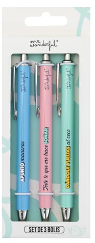 Mr. Wonderful - Set de 3 bolis para apuntar alto y cumplir sueños