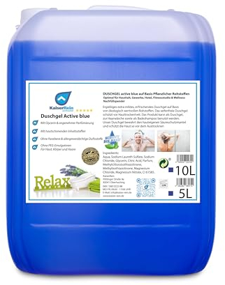 KaiserRein Duschgel 5L active blue Herren Damen mehr als ein 6 er Pack