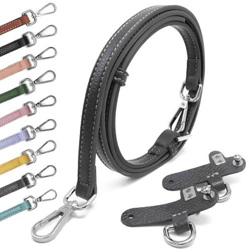 Taschenriemen Leder Taschengurt Henkel Schwarz Gold Ledergurt Taschengurte Zum Wechseln Taschenband Umhängegurt für Longchamp dunkelgrau