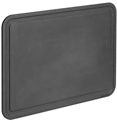 Marcato Clever Board L, Schneidebrett, schwarz, robustes Material, 40 x 30 x 1,5 cm, leicht zu reinigen, elegantes Design