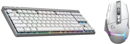 Logitech G G502 X Plus Lightspeed Souris Gaming RVB sans Fil | Souris optique, boutons LIGHTFORCE, Logitech G G515 LIGHTSPEED TKL Clavier gaming profilé, LIGHTSYNC RVB, FRA AZERTY - Blanc