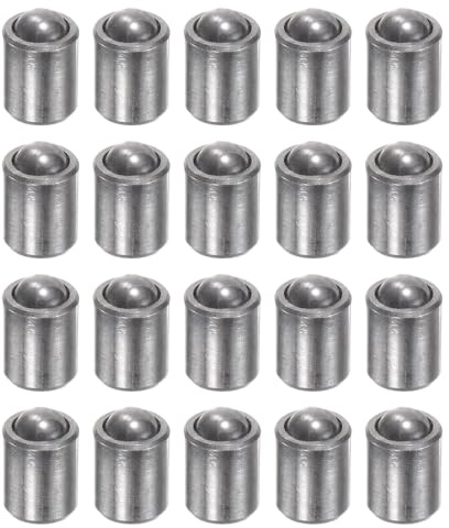 sourcing map 20 pezzi Pistone a sfera 2 x 3 mm in acciaio inossidabile 304 perline di posizionamento di precisione a molla a sfera Stantuffi a sfera fermo per porte dispositivi meccanici morsetti