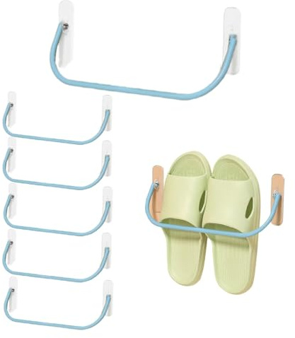 MaoNativey 6 Stück Schuhregal zur Wandmontage, Schuhhalter Hängen Set, Schuhhalter faltbar Wand montiert, Schuhablage Wand Schuhhalter Faltbar, Aufbewahrungsregal Wandregal ohne Bohren