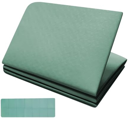 Klappbare Dicke Fitnessunterlage 183x61x0.4 Cm Unisex Rutschfeste Trainingsmatte Grün Sportmatte Gymnastikmatte Für Wohnung Studio Wohnzimmer Innenbereich Außenbereich